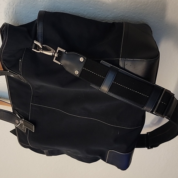 Coach Oversized Leather & Nylon Travel Tote - Picture 8 of 13